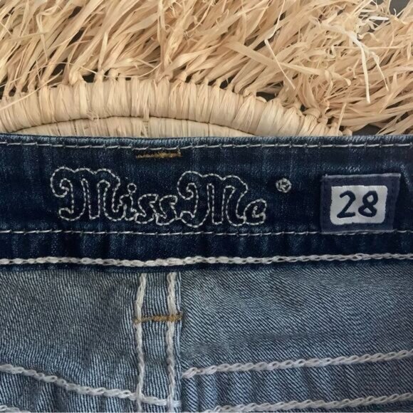 MISS ME Women’s Peace Sign Embellished JY5949BD Bootcut Jeans Size 28 - Picture 12 of 16